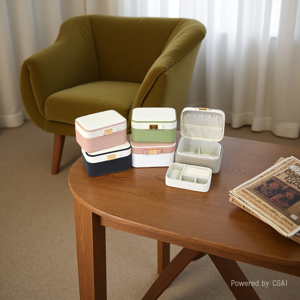 Makeup storage box, desktop storage box, cosmetics storage box, storage items storage box Specification image