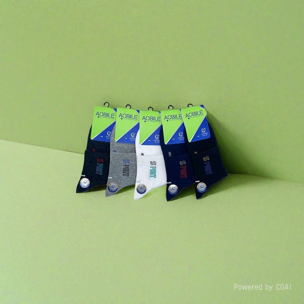 Obile Gentleman's Mulberry Silk Men's Socks Gift Box: Fashionable business socks, fresh and breathable for one use Specification image