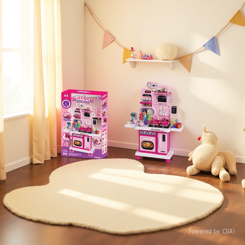 Girls' little toys for playing house, kitchen toy sets, tableware and kitchenware toys Specification image