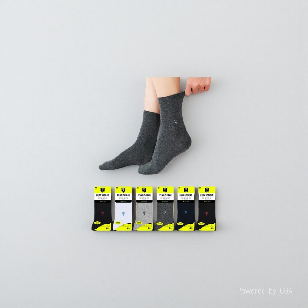 Antibacterial and deodorizing socks, daily breathable and comfortable anti-odor socks Specification image