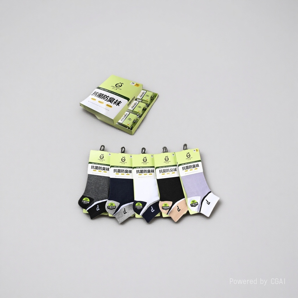 Antibacterial and deodorizing men's socks are breathable, comfortable, thickened, wear-resistant and durable for daily use details Picture