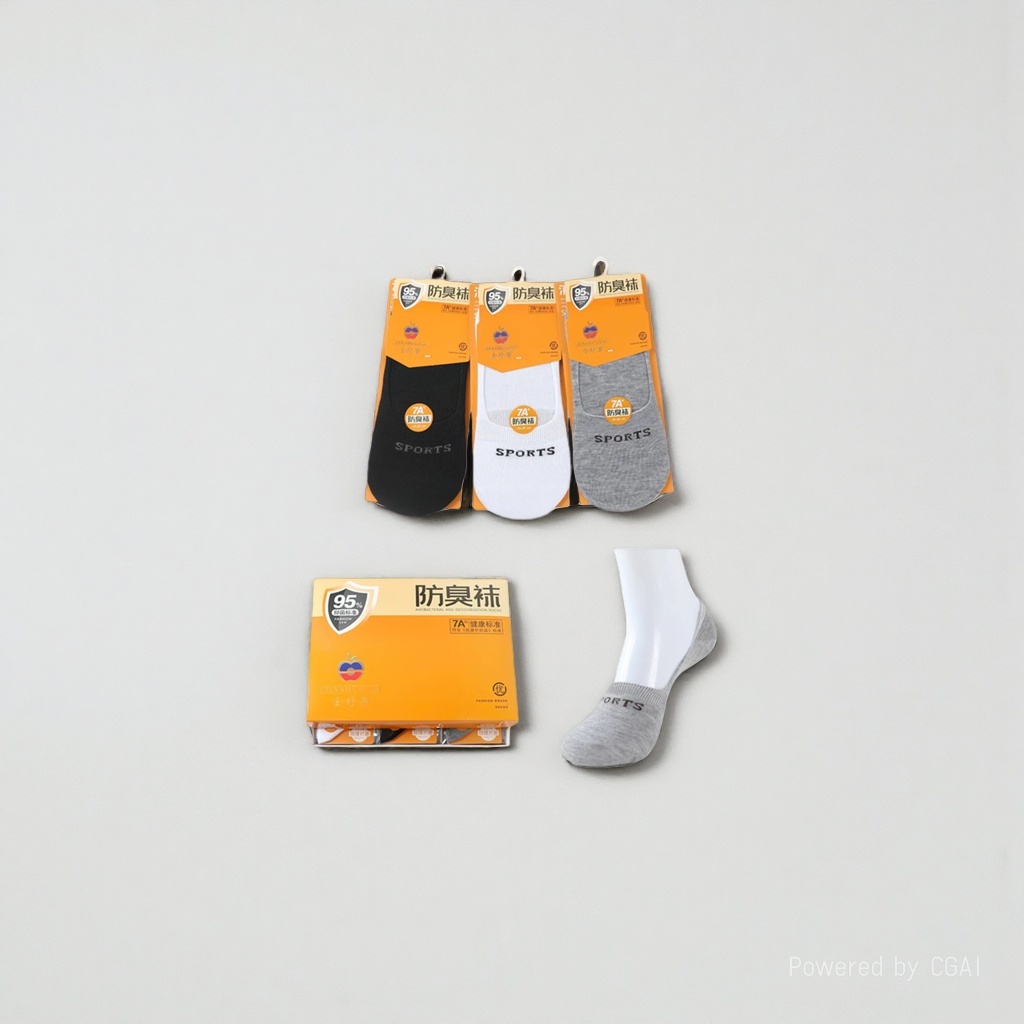 Gentleman's socks, men's socks gift box, mulberry silk anti-odor socks, business short socks, one-time 180g details Picture