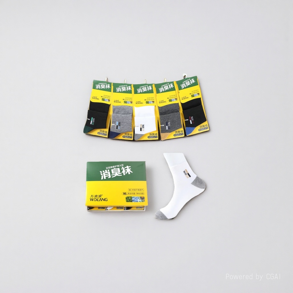 Wandi Wolf Men's deodorizing socks, shoes and socks Deodorant Xiaodie Daily Chemical packaging display picture details Picture