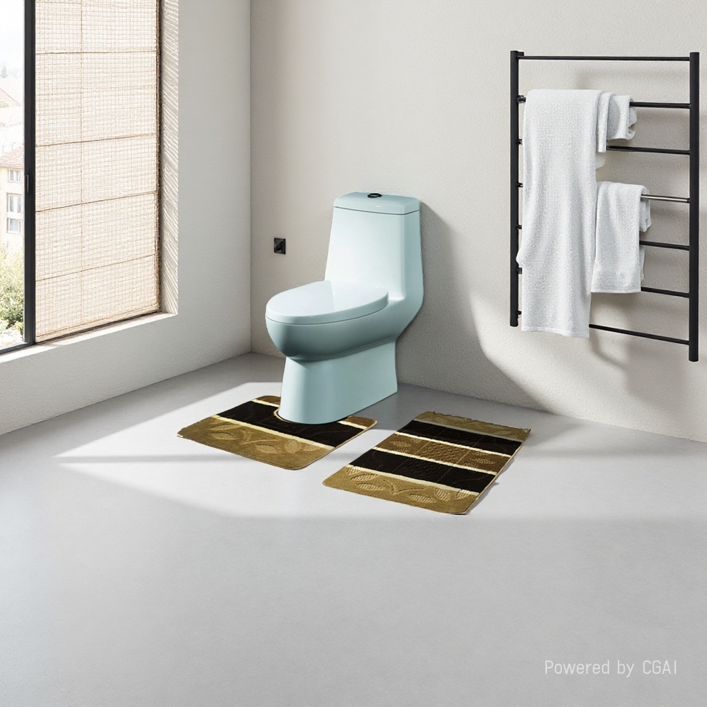 卫生间防滑两件套超市套装50*80方块50*40U型