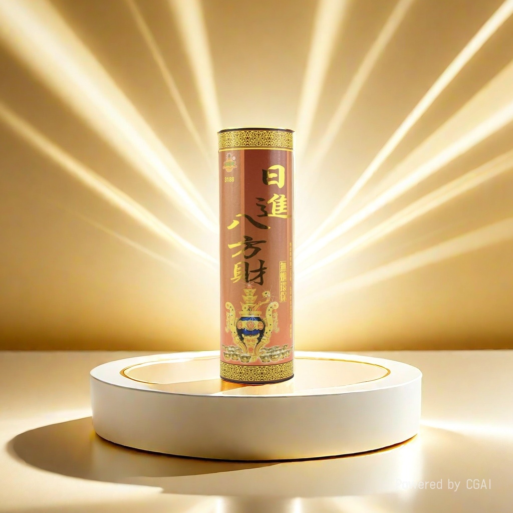 Jinwanglai Incense Tube, "Daily Wealth in All Directions" Smokeless Incense, 32 cm eco-friendly smokeless Incense, Bamboo stick Incense, Buddha Worship Incense
