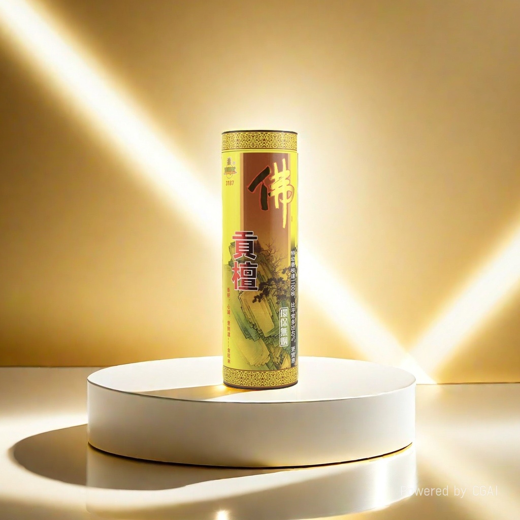 Jinwanglai offers sandalwood incense for Buddha worship, smokeless and eco-friendly sandalwood incense, 32 cm smokeless and eco-friendly bamboo stick incense
