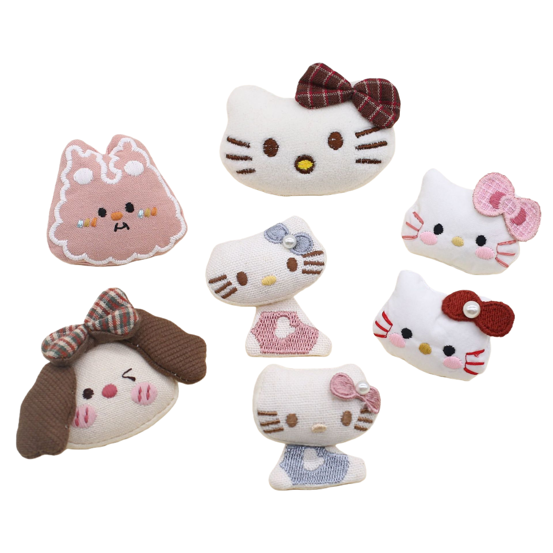 diy children's clothing accessories for fabric cartoon rabbits, cat shoes, socks, hats, gloves, scarves, bags, decorations, accessories and auxiliary materials