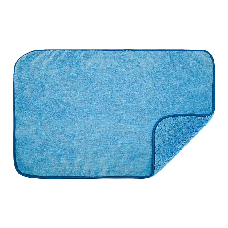 Blue all-cotton hotel towel, 120g, white, absorbent, soft and durable Specification image