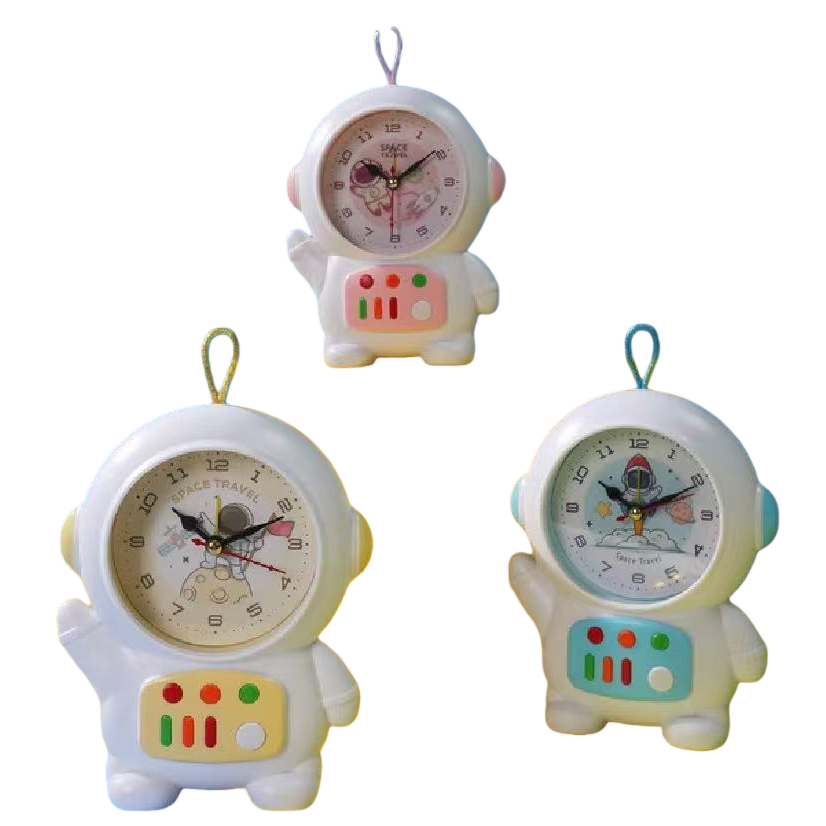 Cartoon astronaut shaped clock Item Picture