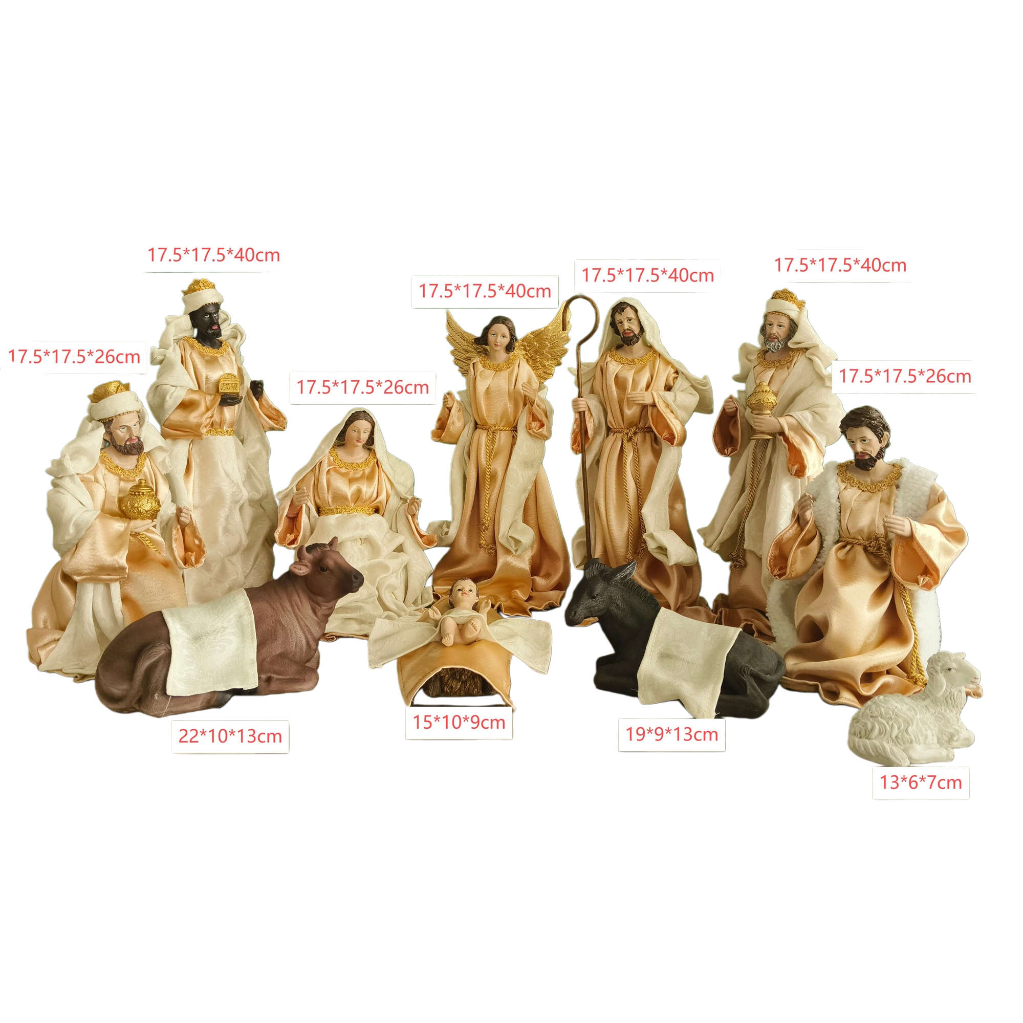 Scene display of the Nativity figure of Jesus Item Picture