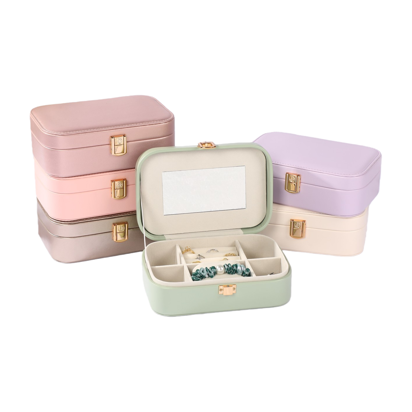 Jewelry, luggage, storage box, jewelry box, necklace gift box, simple and elegant, dust-proof and anti-oxidation Item Picture