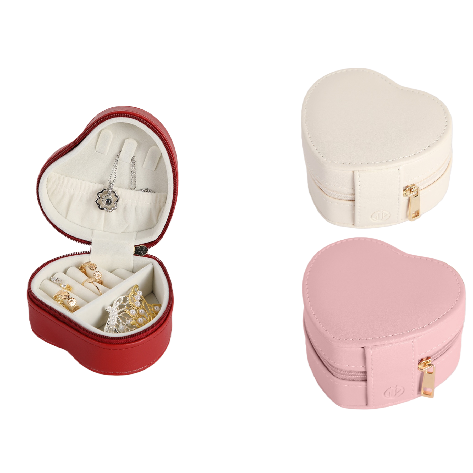 Heart-shaped jewelry box, plastic suspended display box, necklace, card, accessory box, bracelet storage box Item Picture