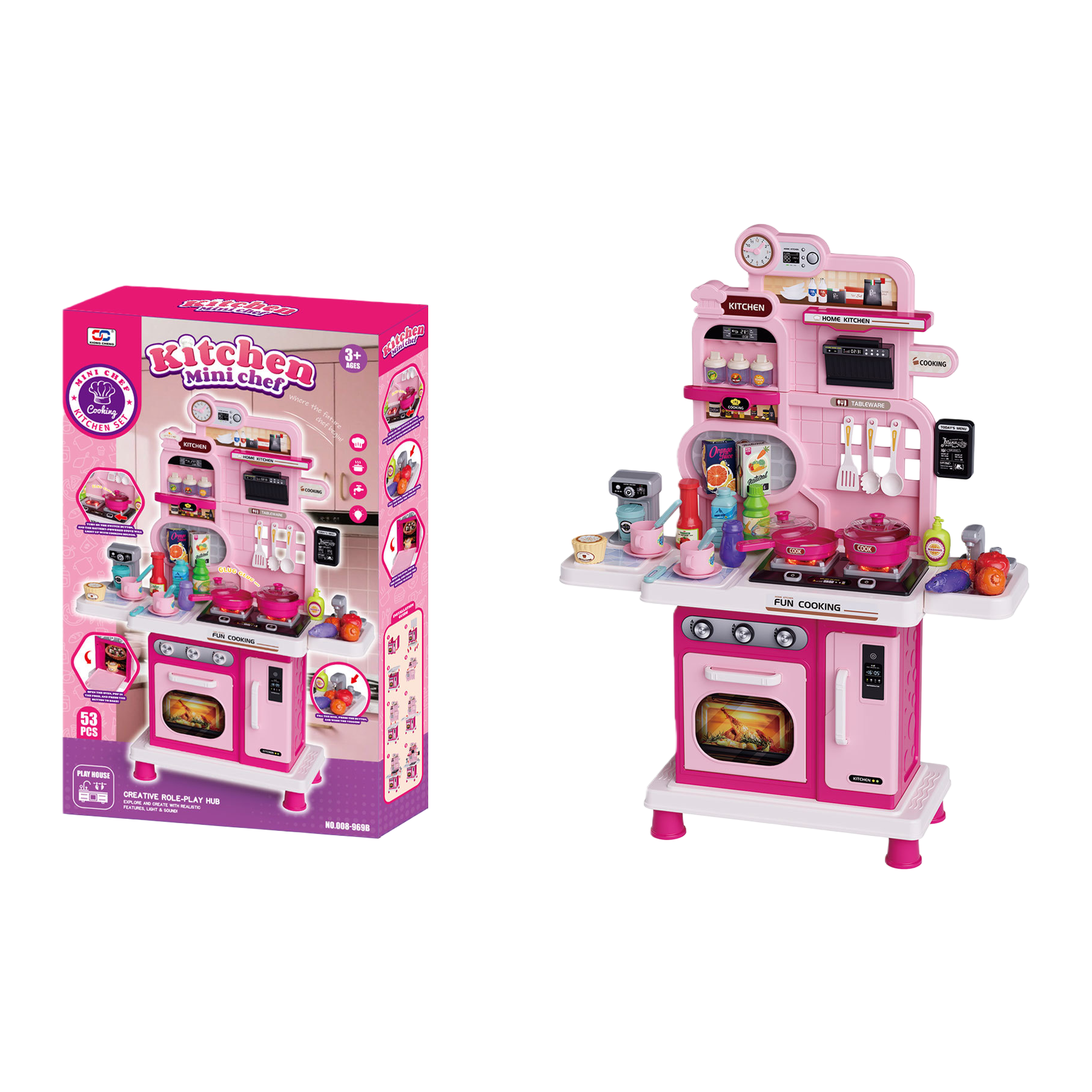 Girls' little toys for playing house, kitchen toy sets, tableware and kitchenware toys Item Picture
