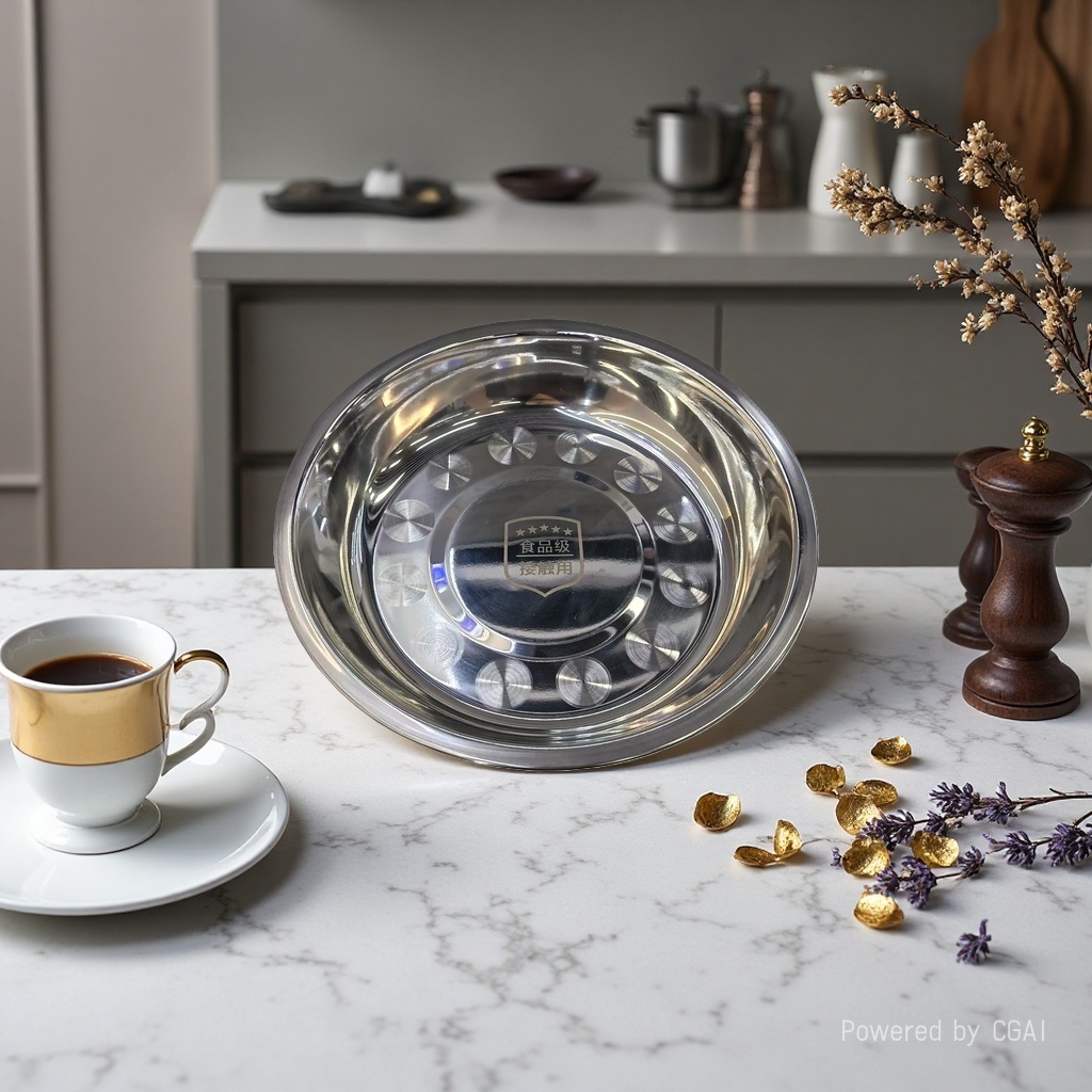 SUS304 extra-thick deep plate, 18CM