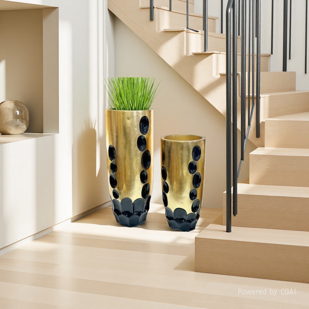 2026 nuevo oro ecológico maceta de barro de óxido de magnesio maceta para el hogar decoración decoración simple maceta moderna Application Scenario