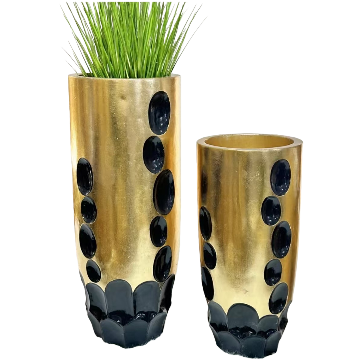 2026 nuevo oro ecológico maceta de barro de óxido de magnesio maceta para el hogar decoración decoración simple maceta moderna Item Picture