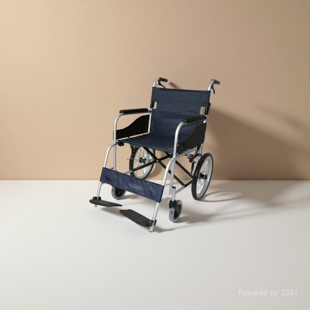 Aluminum alloy wheelchair, special wheelchair for the elderly, swivel wheel outdoor walking aid chair details Picture