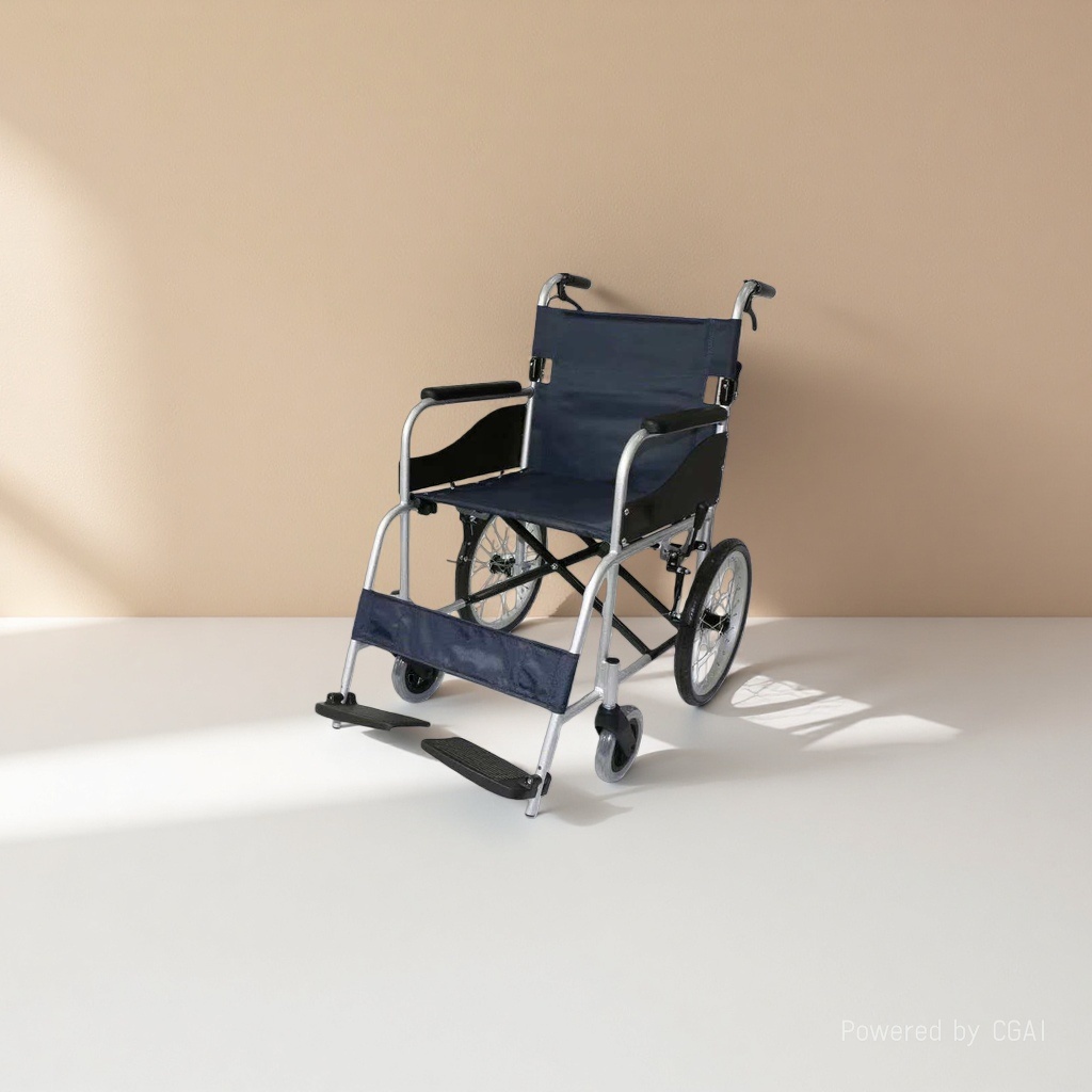 Aluminum alloy wheelchair, special wheelchair for the elderly, swivel wheel outdoor walking aid chair Application Scenario