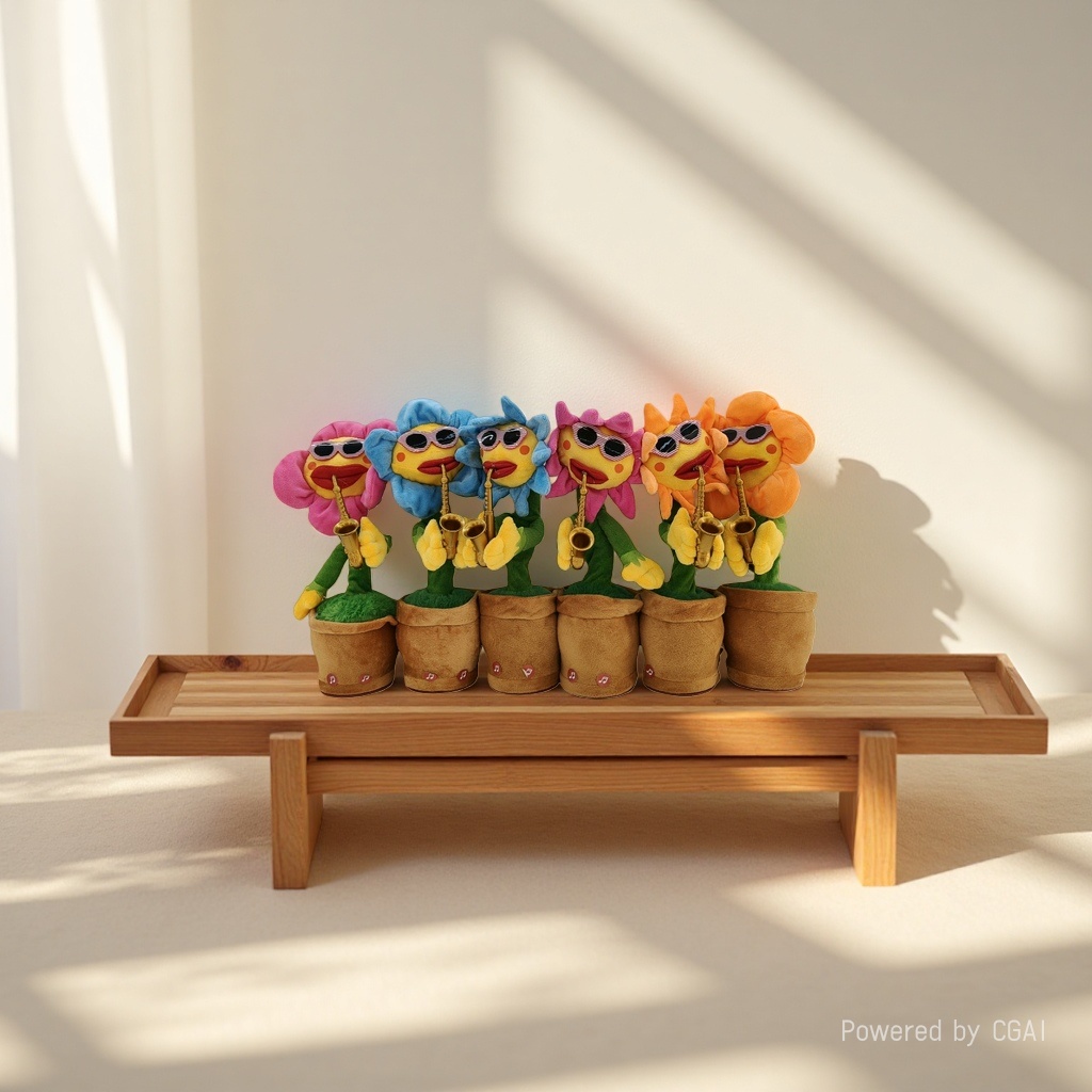 The rotating rod series features enchanting flower rotating rods, multi-functional musical instrument ornaments, festival gifts, etc details Picture