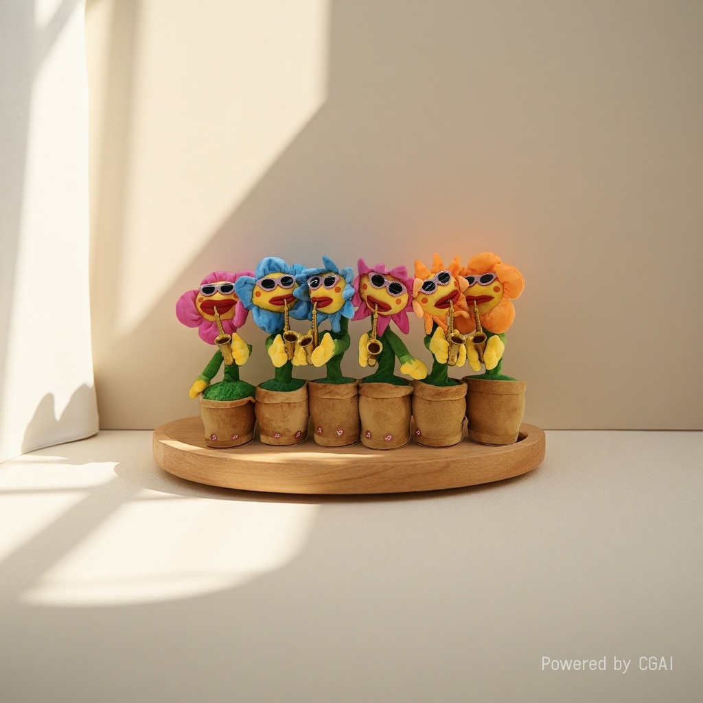 The rotating rod series features enchanting flower rotating rods, multi-functional musical instrument ornaments, festival gifts, etc Application Scenario