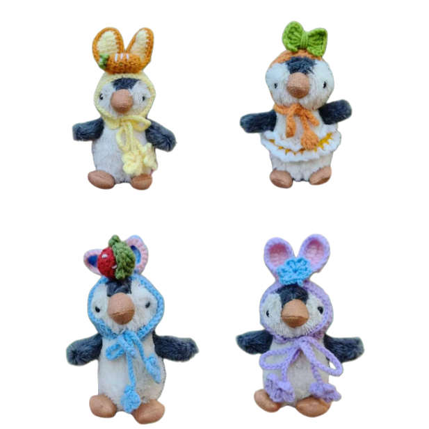 Keychain series, woolen woven penguin dolls, keychain pendants, birthday gifts, etc Item Picture