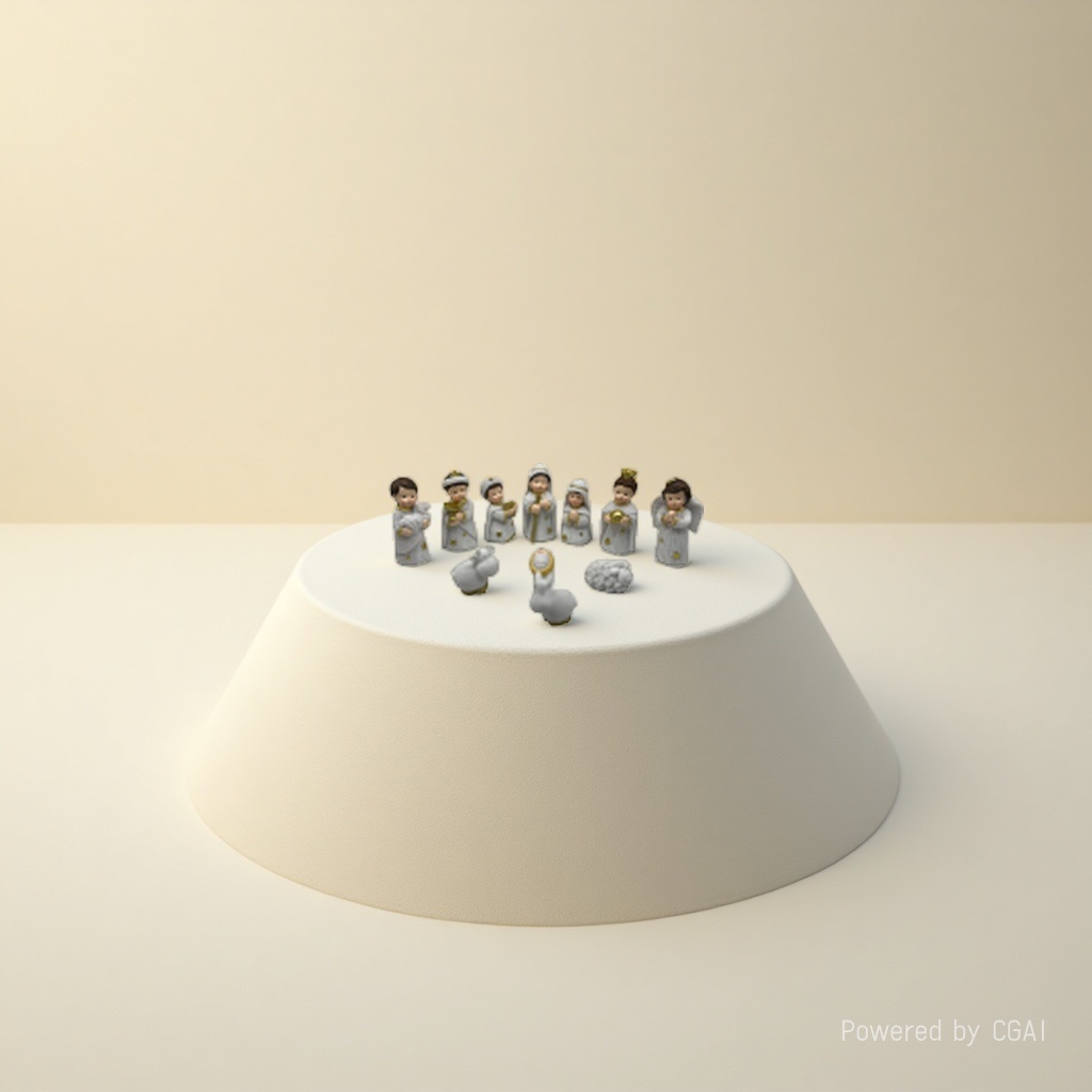 Handmade ceramic figure ornaments details Picture