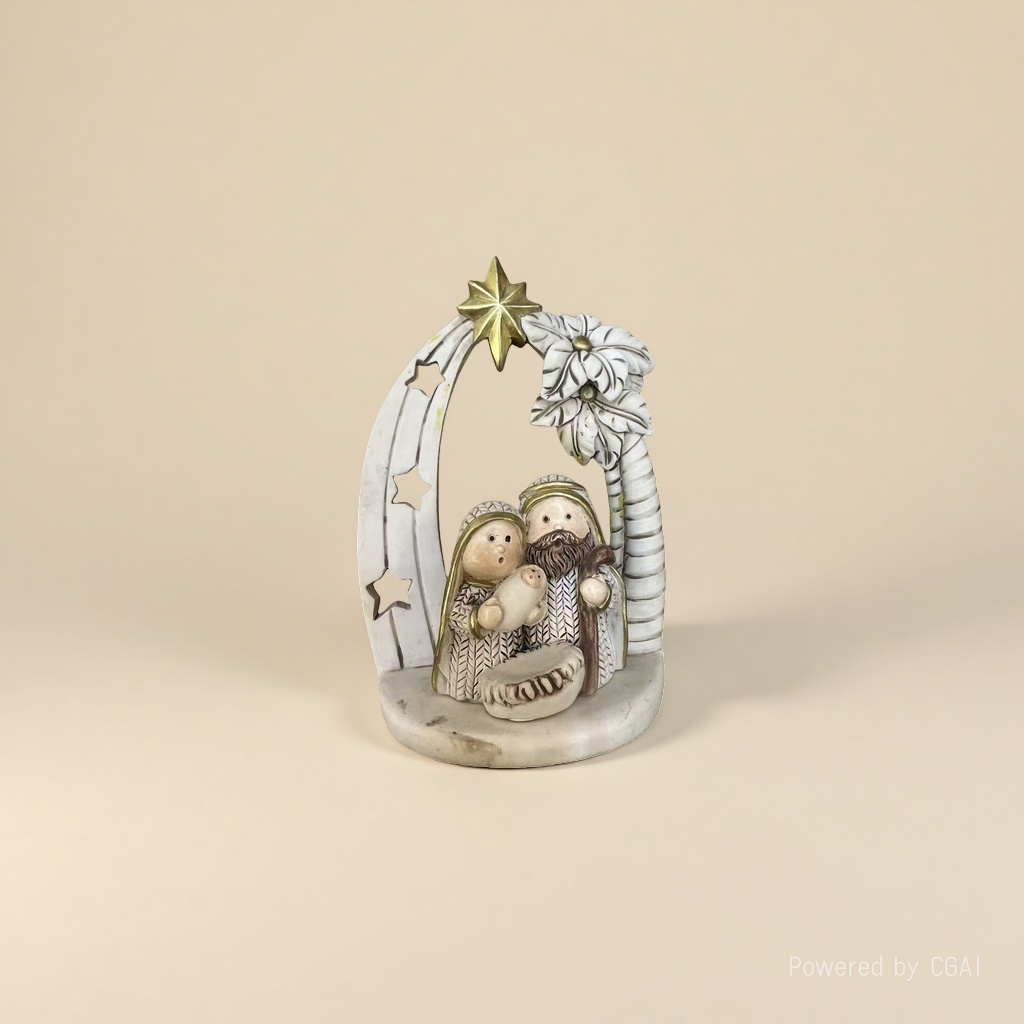 Christmas-themed Holy Family statues and Christmas decorations Application Scenario
