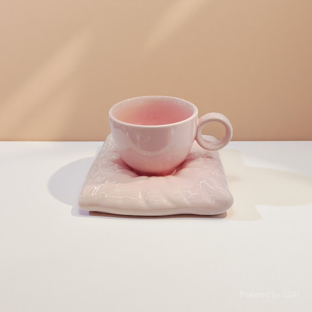 Mug ceramic coffee cup set for home use, high appearance level sunflower coffee ceramic cups and plates, ceramic mugs details Picture