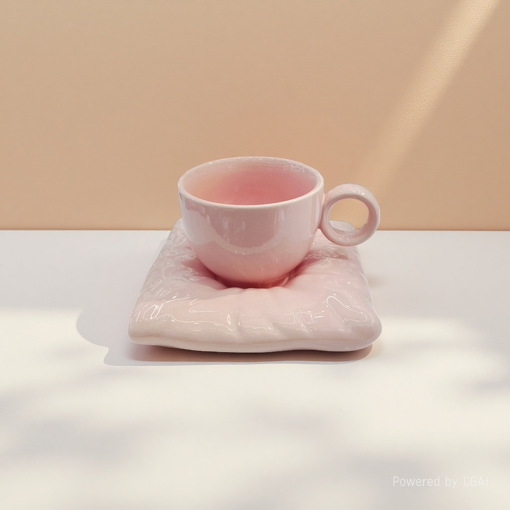 Mug ceramic coffee cup set for home use, high appearance level sunflower coffee ceramic cups and plates, ceramic mugs