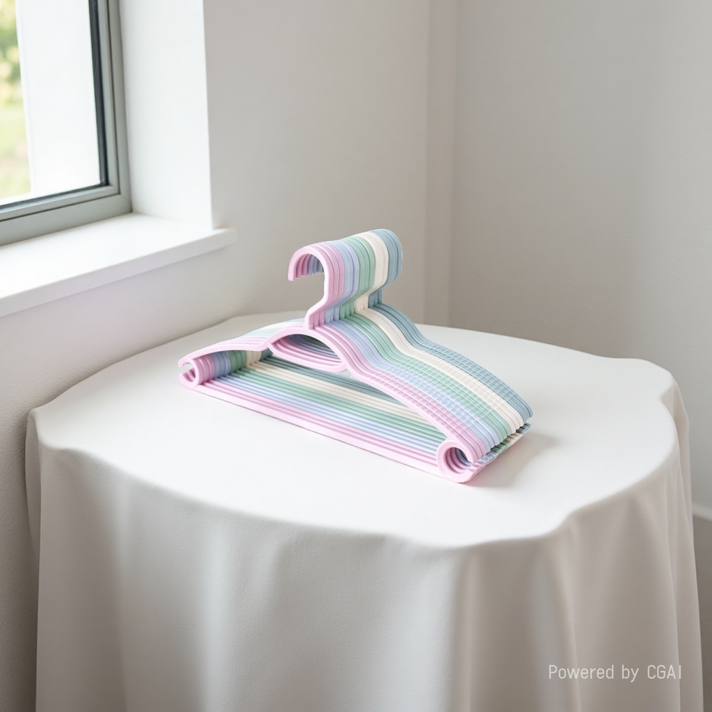 European-style clothes hanger, household plastic clothes rack, drying rack, anti-slip hanging rack wholesale Specification image