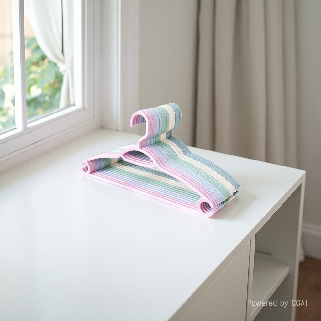 European-style clothes hanger, household plastic clothes rack, drying rack, anti-slip hanging rack wholesale details Picture