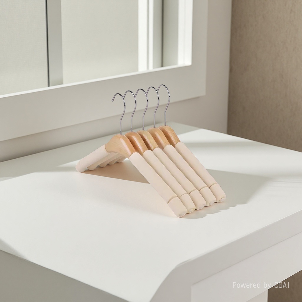 Solid wood sponge clothes hanger, anti-slip and traceless, household clothes hanger, clothes rack, clothing store storage clothes hanger, anti-shoulder corner clothes drying rack Application Scenario