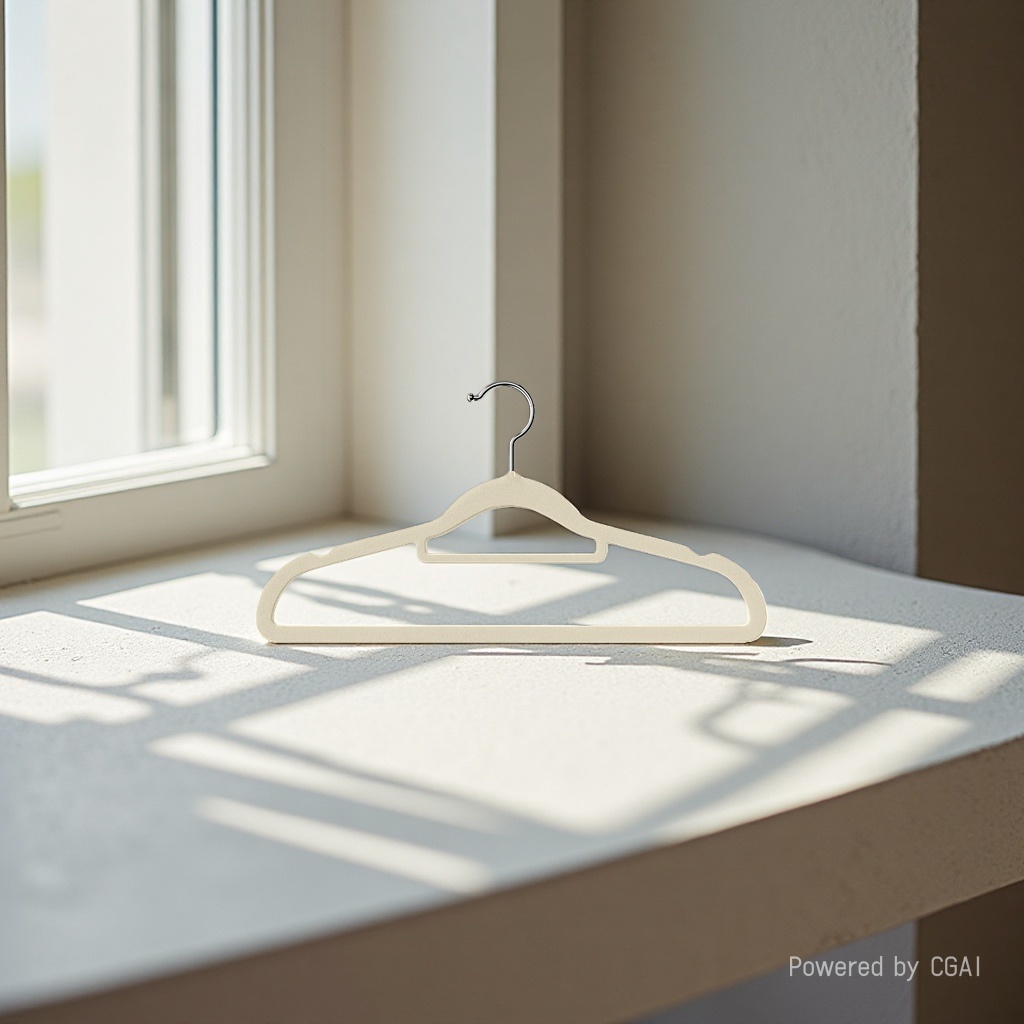 Autumn and winter flocked clothes drying rack, anti-slip and traceless clothes rack, dormitory home, autumn and winter clothing store, down and cotton clothes hanger Specification image