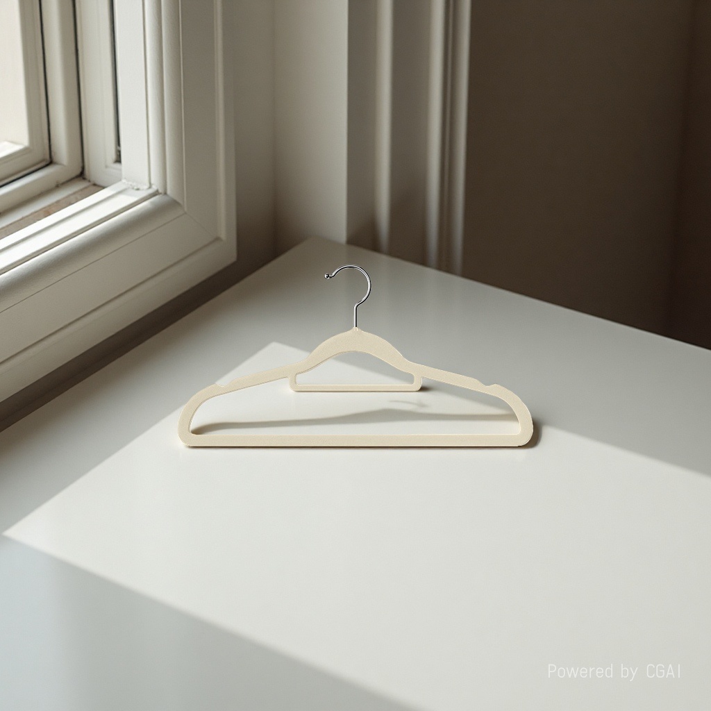 Autumn and winter flocked clothes drying rack, anti-slip and traceless clothes rack, dormitory home, autumn and winter clothing store, down and cotton clothes hanger