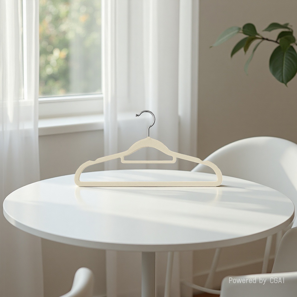 Autumn and winter flocked clothes drying rack, anti-slip and traceless clothes rack, dormitory home, autumn and winter clothing store, down and cotton clothes hanger Application Scenario