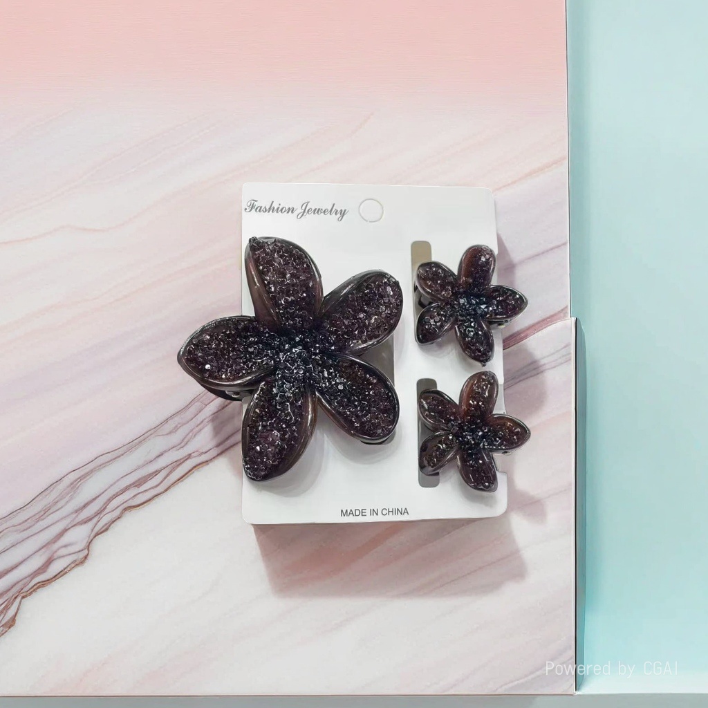 Fashionable jewelry, flower-shaped shark clips, hairpins, hair accessories, cute and exquisite beauty accessories for women Specification image