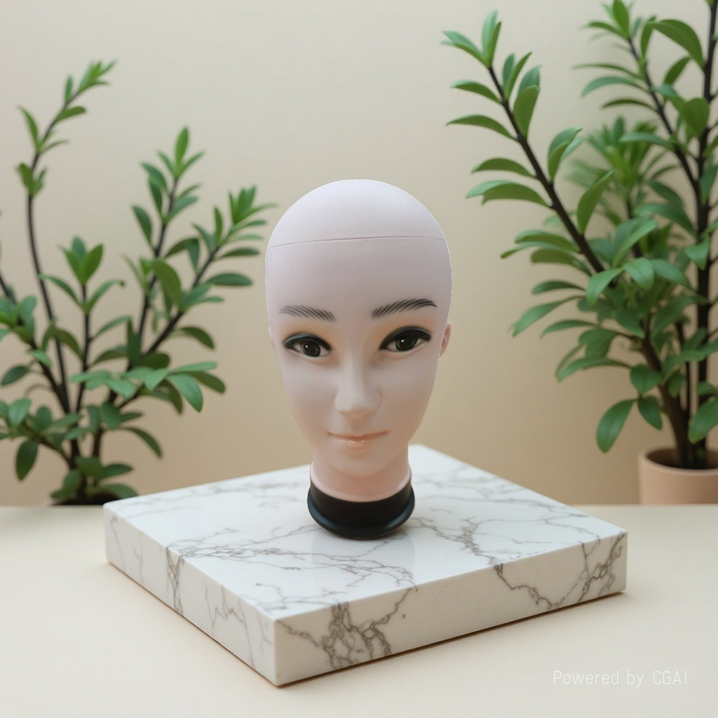 Mannequin female model display head, mannequin head, model-specific headshot, mannequin head, mannequin display head, mannequin display head