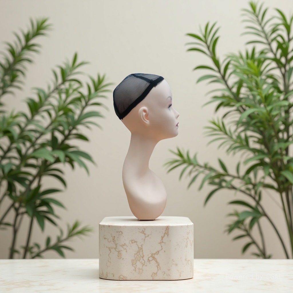 Mannequin female model display head, mannequin head, mannequin dedicated headshot, mannequin head, mannequin display head. 141108525 Application Scenario