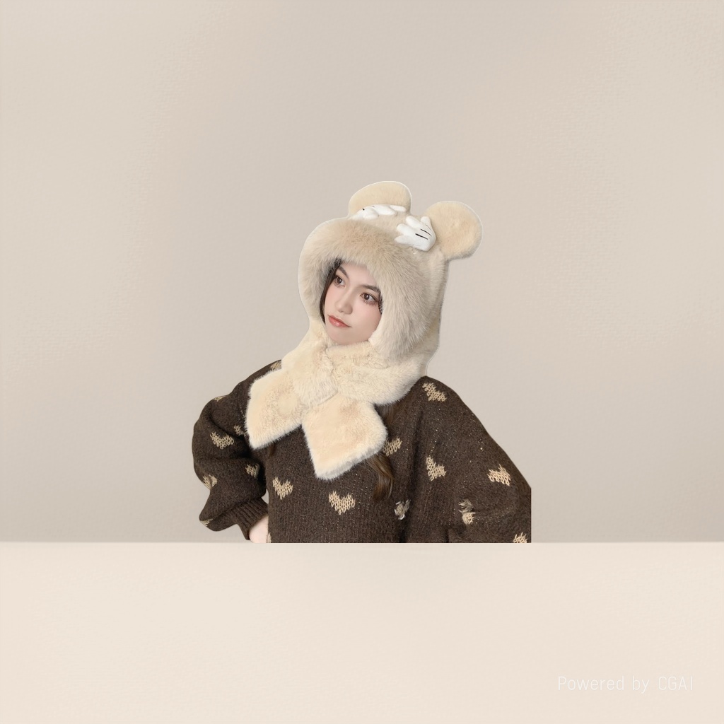 丝巾扣/熊头配件服装产品图