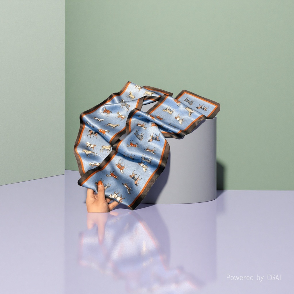 Silk scarves, ribbons, small silk scarves, square scarves and shawls are elegant and versatile