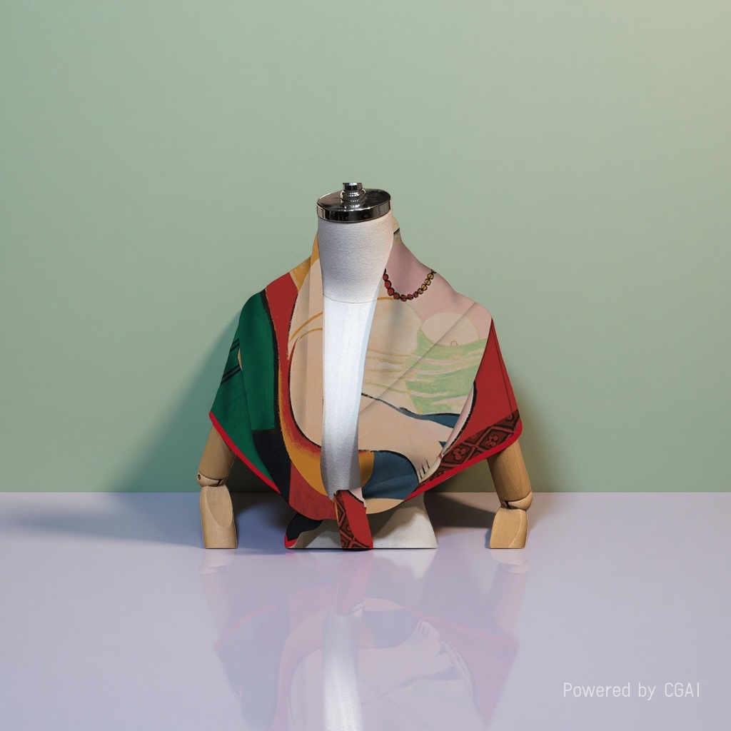 Silk scarf, ribbon scarf, square scarf, shawl, small silk scarf, 100x30cm, 1449, 32035 Application Scenario