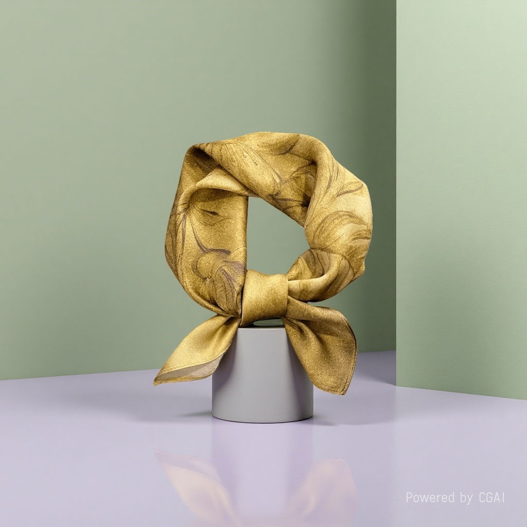 Silk scarf, ribbon scarf, square scarf, shawl, small silk scarf 100, natural, soft, breathable Application Scenario