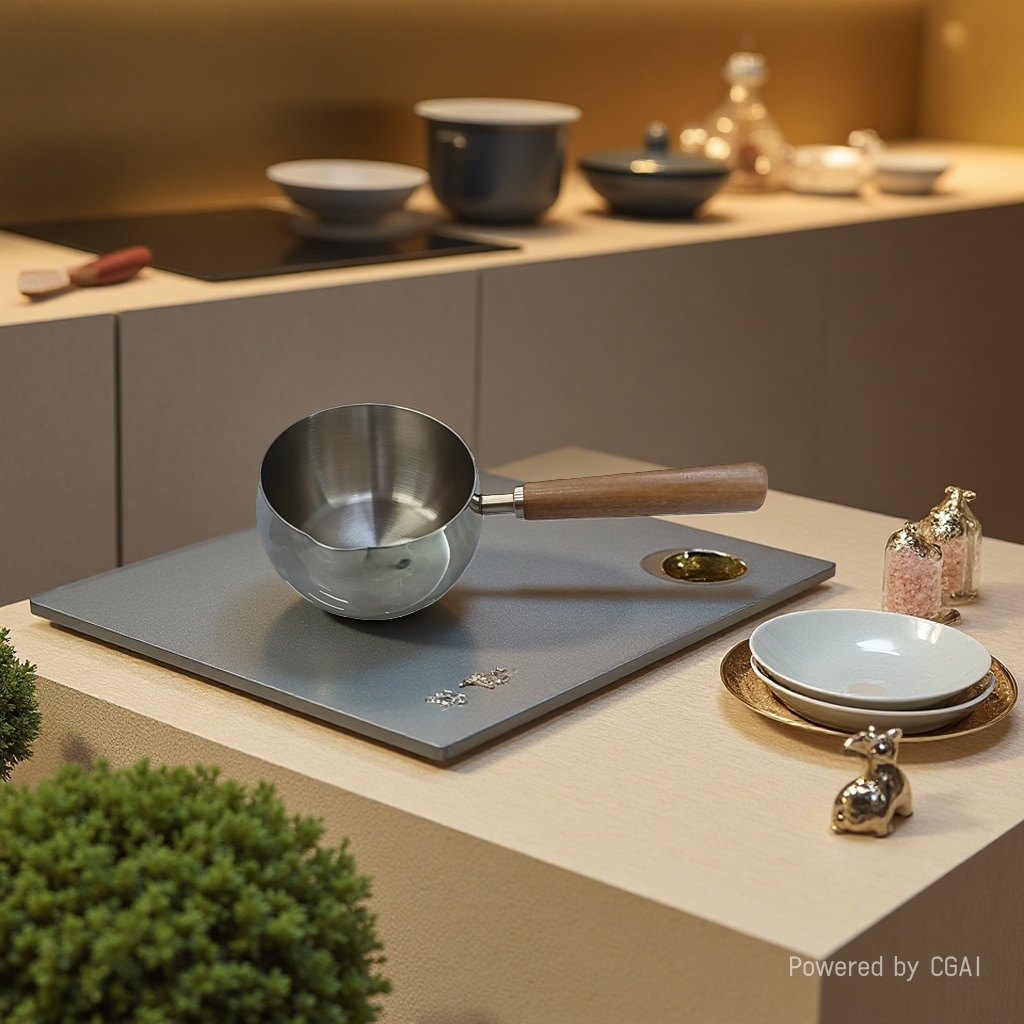 316 stainless steel milk pot, 13cm details Picture
