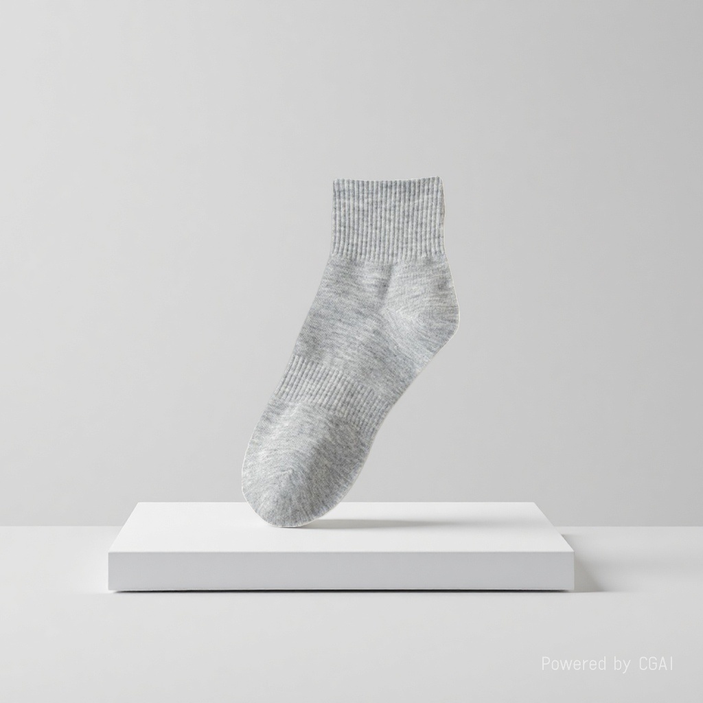 Yin Kai Knitting - Men's and Women's Summer Thin Solid Color Sweat-absorbing and odor-proof Short Socks Pure Cotton Breathable Thin Mesh Business Short Socks 163200422 details Picture