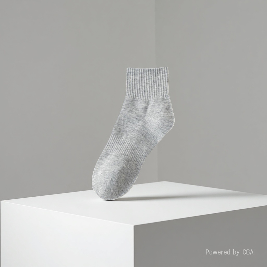 Yin Kai Knitting - Men's and Women's Summer Thin Solid Color Sweat-absorbing and odor-proof Short Socks Pure Cotton Breathable Thin Mesh Business Short Socks 163200422 Specification image