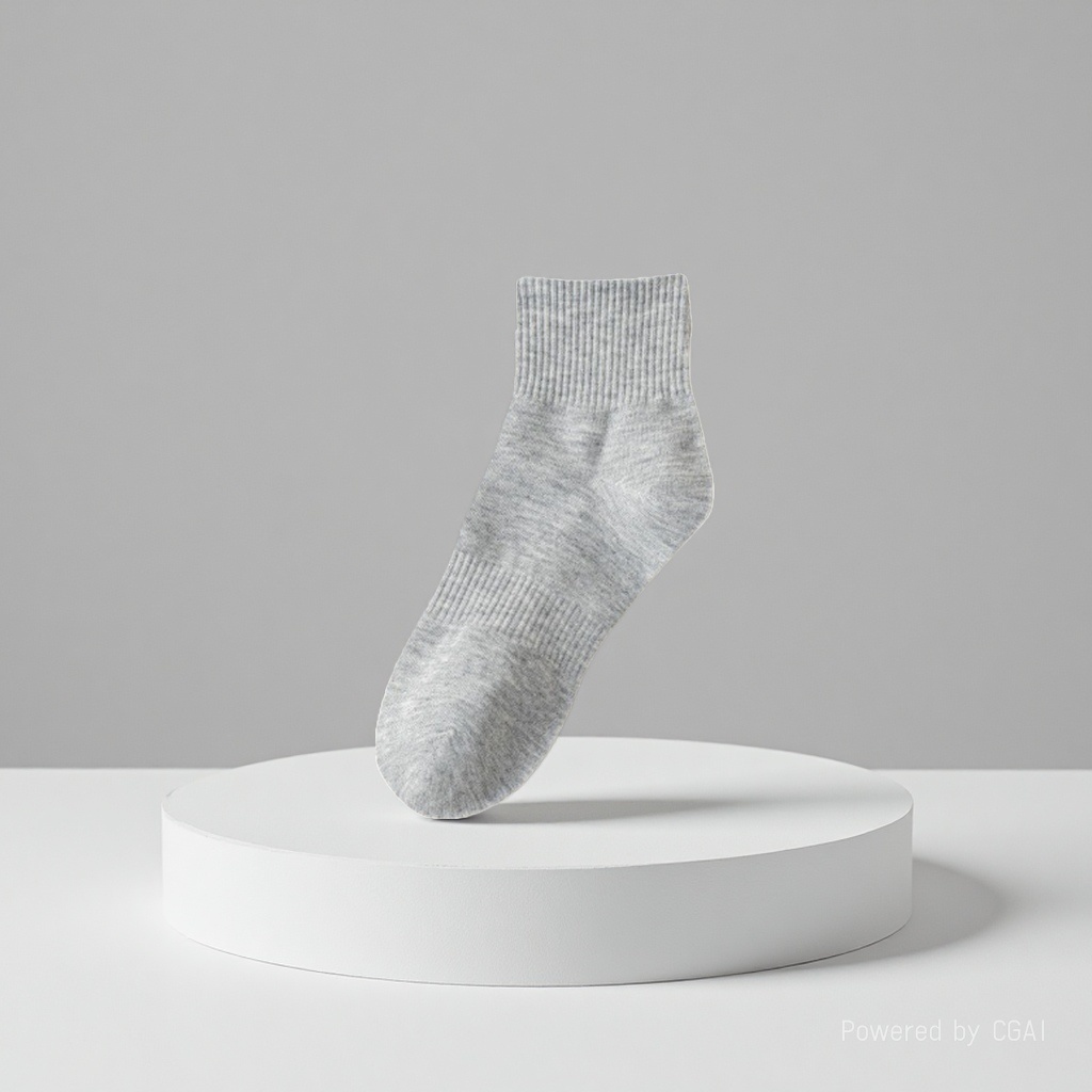 Yin Kai Knitting - Men's and Women's Summer Thin Solid Color Sweat-absorbing and odor-proof Short Socks Pure Cotton Breathable Thin Mesh Business Short Socks 163200422