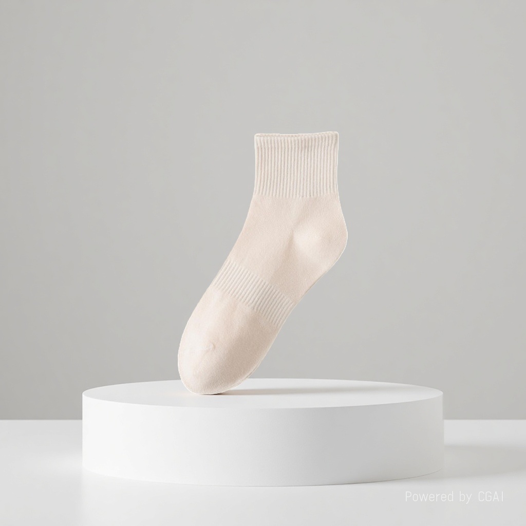Yin Kai Knitting - Men's and Women's Summer Thin Solid Color Sweat-absorbing and odor-proof Short Socks Pure Cotton Breathable Thin Mesh Business Short Socks 163203037 Specification image