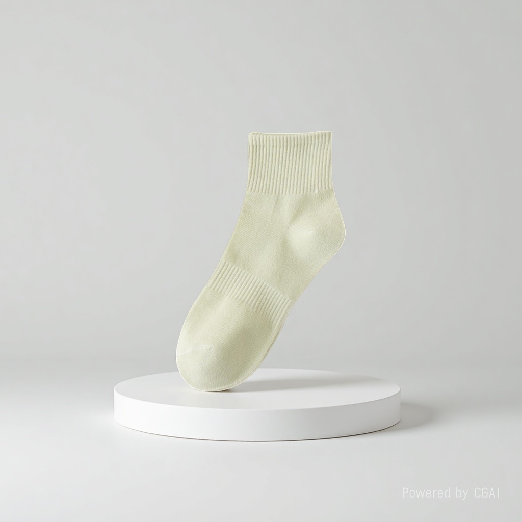 Yin Kai Knitting - Men's and Women's Summer Thin Solid Color Sweat-absorbing and odor-proof Short Socks Pure Cotton Breathable Thin Mesh Business Short Socks 163210135 Specification image