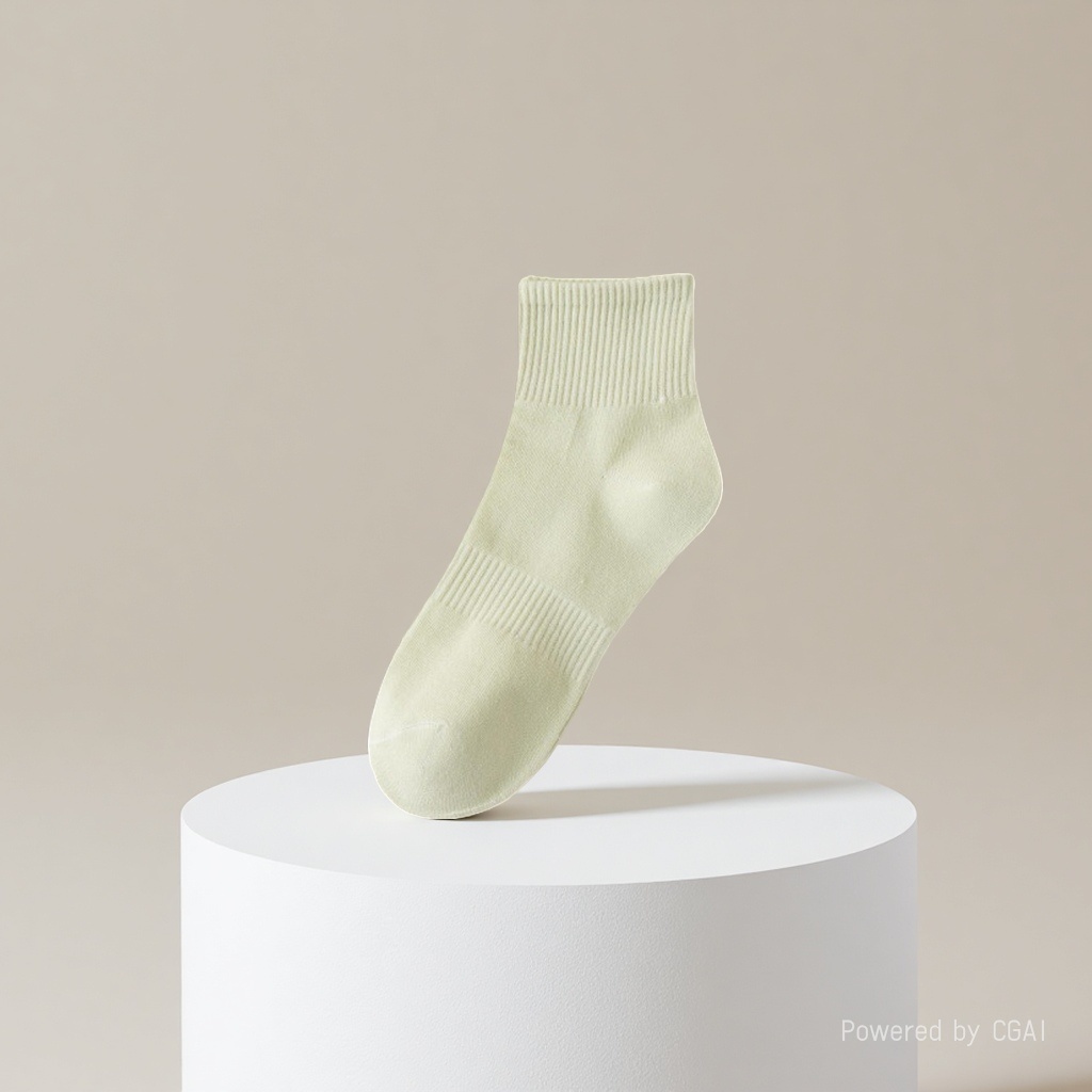 Yin Kai Knitting - Men's and Women's Summer Thin Solid Color Sweat-absorbing and odor-proof Short Socks Pure Cotton Breathable Thin Mesh Business Short Socks 163210135 Application Scenario