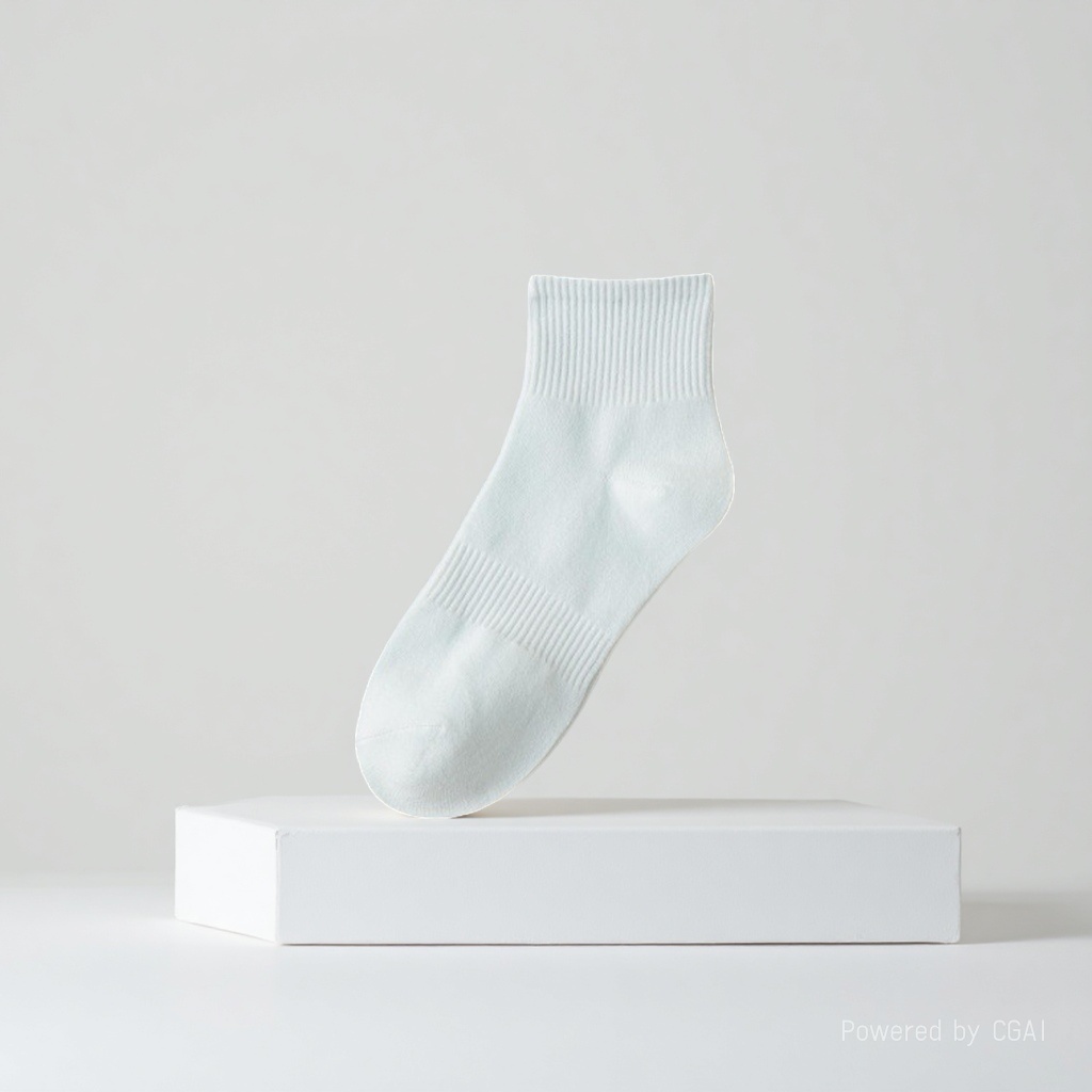 Yin Kai Knitting - Men's and Women's Summer Thin Solid Color Sweat-absorbing and odor-proof Short Socks Pure Cotton Breathable Thin Mesh Business Short Socks 163215662 Specification image